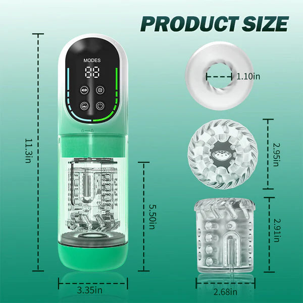 (🎁Ιδιωτική παράδοση🎁)😍Heaven - Αυτόματος αυνανιστής και αντλία πέους 5 σε 1 για άνδρες