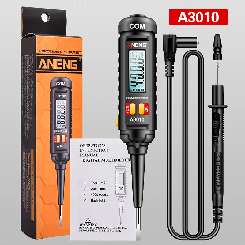 Ψηφιακό πολύμετρο υψηλής ακρίβειας, πολλαπλών λειτουργιών με στυλό για μέτρηση τάσης κυκλώματος και ανοιχτού κυκλώματος