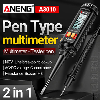 Ψηφιακό πολύμετρο υψηλής ακρίβειας, πολλαπλών λειτουργιών με στυλό για μέτρηση τάσης κυκλώματος και ανοιχτού κυκλώματος