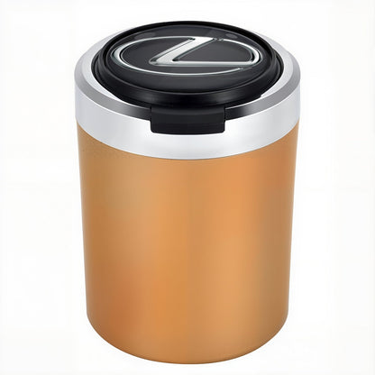 Σταχτοδοχείο αυτοκινήτου με LED από ανοξείδωτο ατσάλι Woyuosn χωρίς καπνό