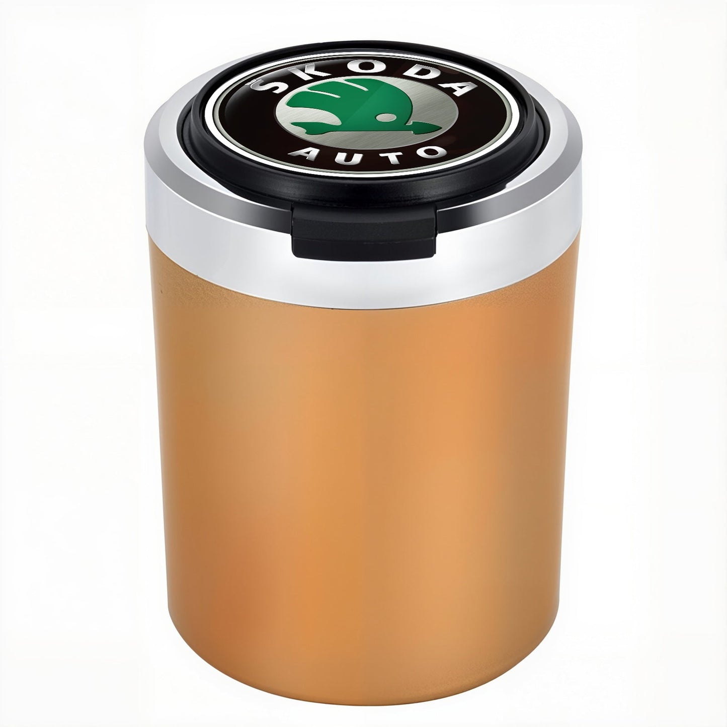 Σταχτοδοχείο αυτοκινήτου με LED από ανοξείδωτο ατσάλι Woyuosn χωρίς καπνό