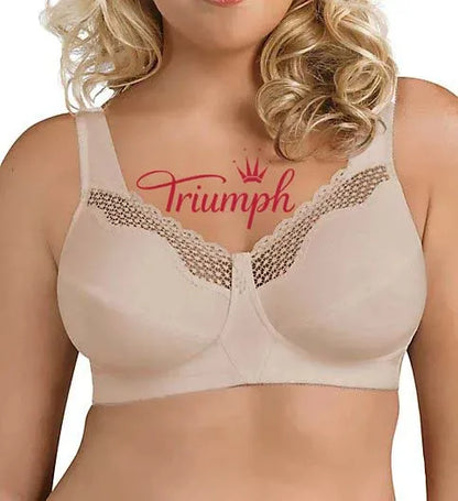 Triumph - (4 τεμ.) Μοναδικό, βαμβακερό σουτιέν με καμπύλη χωρίς μπανέλα